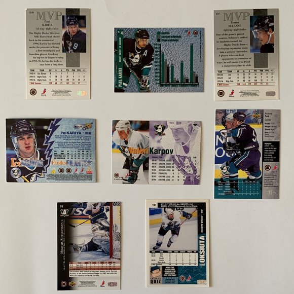 Anaheim Ducks Vintage NHL Hockey Cards - Lot of 17 w/ Kariya, Selanne - Picture 3 of 5